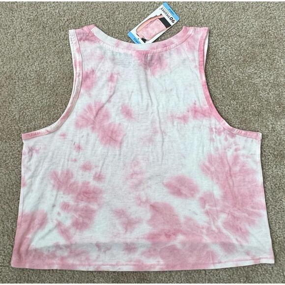 90 Degree by Reflex Tie Dye Crop Tank Top Women's Dusk Orchid Size L MSRP $69 - Picture 2 of 8